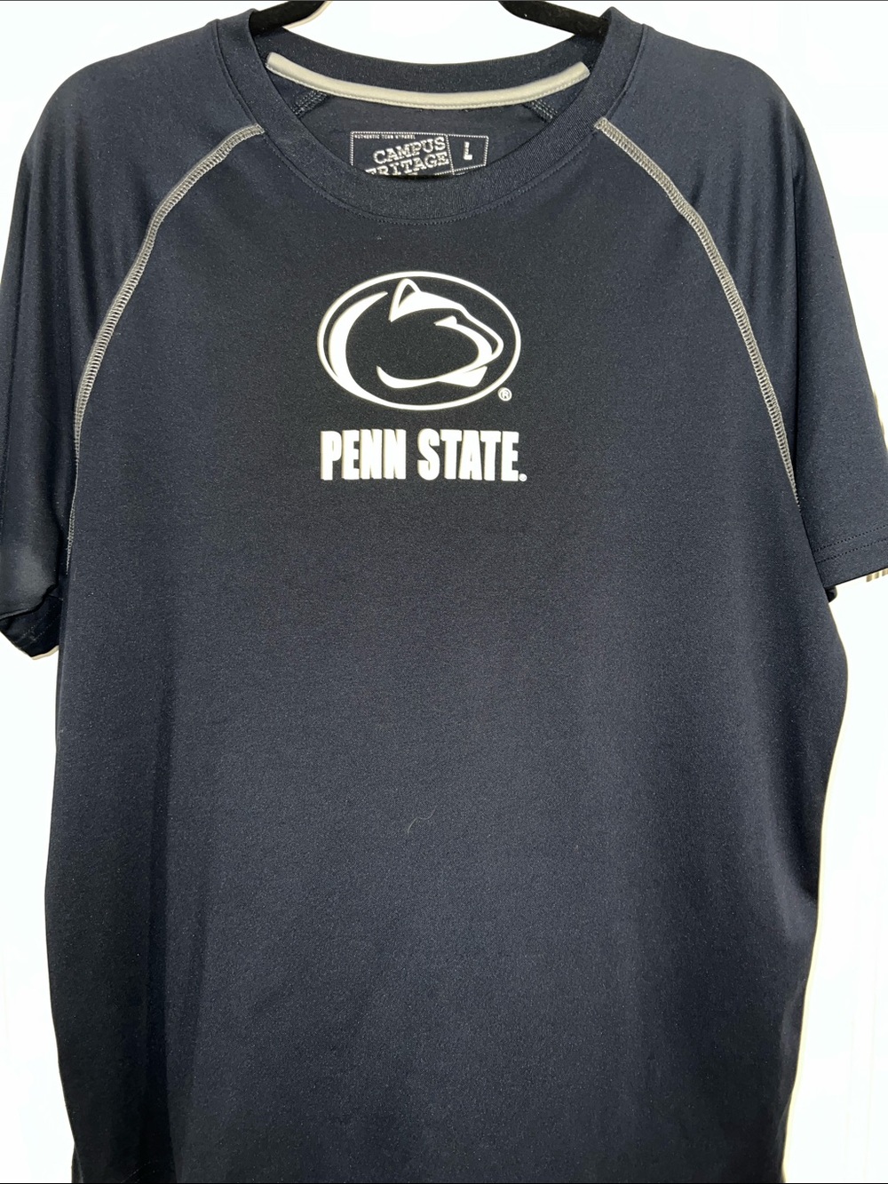 Campus Heritage Men’s Penn State Navy & White Athletic Tee